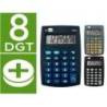 CALCULADORA MARCA LIDERPAPEL BOLSILLO XF04 8 DIGITOS PILAS 99X64X9 MM EXPOSITOR DE 16 UNIDADES COLORES SURTIDOS