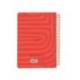 AGENDA ESPIRAL LIDERPAPEL SYROS A5 2025 DIA PAGINA ROJO PAPEL 60 GR CATALAN