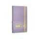 CUADERNO CON GOMILLA ANTARTIK NOTES TAPA BLANDA DIN A6 CUADRICULA MORADO Y AMARILLO 100 HOJAS 80 GR FSC