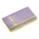 CUADERNO CON GOMILLA ANTARTIK NOTES TAPA BLANDA DIN A6 RAYAS MORADO Y AMARILLO 100 HOJAS 80 GR FSC