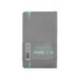 CUADERNO CON GOMILLA ANTARTIK NOTES TAPA BLANDA DIN A6 CUADRICULA GRIS Y TURQUESA 100 HOJAS 80 GR FSC