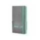 CUADERNO CON GOMILLA ANTARTIK NOTES TAPA BLANDA DIN A6 RAYAS GRIS Y TURQUESA 100 HOJAS 80 GR FSC