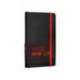 CUADERNO CON GOMILLA ANTARTIK NOTES TAPA BLANDA A6 HOJAS LISAS NEGRO Y ROJO 100 HOJAS 80 GR FSC