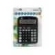 CALCULADORA LIDERPAPEL SOBREMESA XF39 12 DIGITOS SOLAR Y PILAS NEGRO 190X140X32 MM 40% PLASTICO