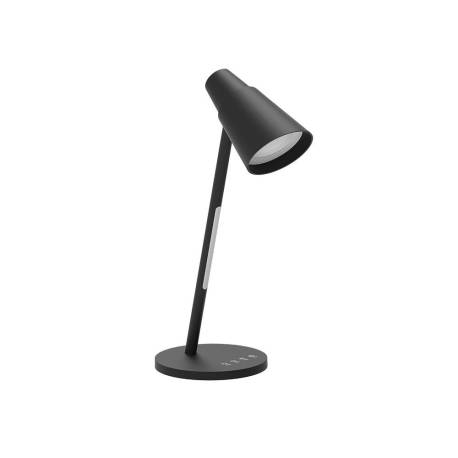 LAMPARA DE OFICINA Q-CONNECT SOBREMESA ABS TACTIL 6W 32 LED 150LM NEGRO