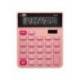 CALCULADORA LIDERPAPEL SOBREMESA XF23 10 DIGITOS SOLAR Y PILAS ROSA 127X105X24 MM