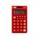 CALCULADORA LIDERPAPEL BOLSILLO XF11 8 DIGITOS SOLAR Y PILAS ROJO 115X65X8 MM