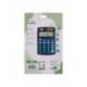 CALCULADORA LIDERPAPEL BOLSILLO XF06 8 DIGITOS SOLAR Y PILAS AZUL 98X62X8 MM