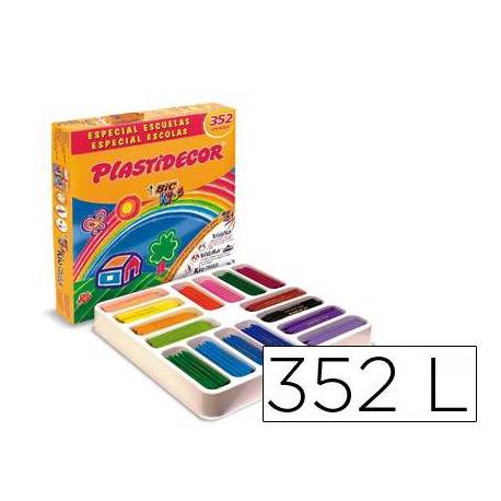 Lapices cera Plastidecor caja de 352 unidades