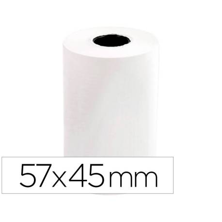 Rollo Termico para Sumadoras 57x45x11mm 58g/m2 Mandril 12mm