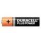 Pila Duracell alcalina plus AAA blister con 4 unidades