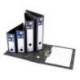 Archivador de palanca Liderpapel classic blue 2 anillas 75 Mm DIN A4 Color negro Carton entrecolado