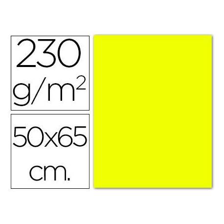 Cartulina color amarillo fluorescente Sadipal