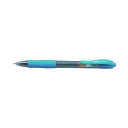 BOLIGRAFO PILOT G-2 AZUL TURQUESA TINTA GEL RETRACTIL SUJECION DE CAUCHO