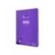 CUADERNO ESPIRAL LIDERPAPEL DIN A4 PAUTAGUIA TAPA PLASTICO 80H 90GR CUADRO PAUTADO 3MM CON MARGEN LILA