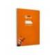 CUADERNO ESPIRAL LIDERPAPEL DIN A4 PAUTAGUIA TAPA DURA 80H 90 GR CUADRO PAUTADO 5MM NARANJA