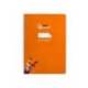 CUADERNO ESPIRAL LIDERPAPEL DI N A4 PAUTAGUIA TAPA DURA 80H 90 GR CUADRO PAUTADO 3MM COLOR NARANJA