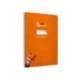 CUADERNO ESPIRAL LIDERPAPEL DIN A4 PAUTAGUIA TAPA DURA 80H 90 GR CUADRO PAUTADO 2,5MM NARANJA