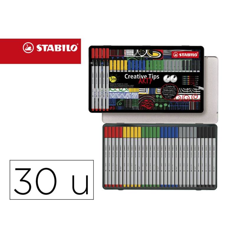 ROTULADOR MARCA STABILO CREATIVE TIPS ARTY LINE CLASSIC 5 PUNTAS (170904)