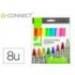 ROTULADOR MARCA Q-CONNECT TIZA LIQUIDA PUNTA REDONDA TRAZO 3 MM CAJA DE 8 UNIDADES COLORES SURTIDOS