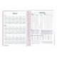 AGENDA ESPIRAL LIDERPAPEL SYROS A5 2025 DIA PAGINA ROSA PAPEL 60 GR