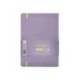 CUADERNO CON GOMILLA ANTARTIK NOTES TAPA DURA DIN A5 HOJAS RAYAS MORADO Y AMARILLO 100 HOJAS 80 GR FSC