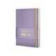 CUADERNO CON GOMILLA ANTARTIK NOTES TAPA DURA DIN A5 HOJAS RAYAS MORADO Y AMARILLO 100 HOJAS 80 GR FSC