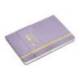 CUADERNO CON GOMILLA ANTARTIK NOTES TAPA DURA DIN A5 HOJAS RAYAS MORADO Y AMARILLO 100 HOJAS 80 GR FSC