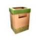 CONTENEDOR PAPELERA RECICLAJE MARCA LIDERPAPEL ECOUSE CARTON 100% RECICLADO Y RECICLABLE 70 LITROS 450X350X650 MM