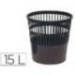 Papelera plastico rejilla 15 L
