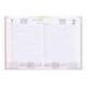 AGENDA ENCUADERNADA LIDERPAPEL CORFU A5 2025 DÍA PÁGINA ROSA NUDE PAPEL 60 GR