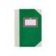 LIBRO CARTONE COSIDO FERNANDES FLECHA DIN A4+ RAYADO HORIZONTAL 50 HOJAS 100 GR COLOR VERDE