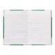 LIBRO CARTONE COSIDO FERNANDES FLECHA DIN A4+ RAYADO HORIZONTAL 50 HOJAS 100 GR COLOR VERDE