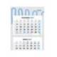 CALENDARIO PARED MARCA LIDERPAPEL 3 MESES VISTAS 2025 PLEGABLE 33X70 CM PAPEL 90 GR