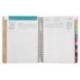 AGENDA ESPIRAL ANTARTIK PATTERN A5+ 2025 DIA PAGINA ROSA NUDE PAPEL 80 GR