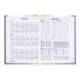 AGENDA ENCUADERNADA LIDERPAPEL CORFU A4 2025 DIA PAGINA COLOR AZUL PAPEL 60 GR