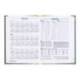 AGENDA ENCUADERNADA LIDERPAPEL CORFU A4 2025 DIA PAGINA COLOR NEGRO PAPEL 60 GR