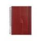 AGENDA ESPIRAL LIDERPAPEL OLBIA A5 2025 DIA PAGINA ROJO PAPEL 60 GR