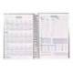 AGENDA ESPIRAL LIDERPAPEL OLBIA A5 2025 DIA PAGINA NEGRO PAPEL 60 GR