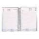 AGENDA ESPIRAL LIDERPAPEL OLBIA A5 2025 DIA PAGINA NEGRO PAPEL 60 GR