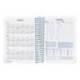 AGENDA ESPIRAL LIDERPAPEL SANTORINI DIN A6 2025 DIA PAGINA STREET VIEW PAPEL 60 GR