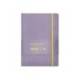 CUADERNO CON GOMILLA ANTARTIK NOTES TAPA BLANDA DIN A5 HOJAS CUADRICULA MORADO Y AMARILLO 80 HOJAS 80 GR FSC