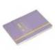 CUADERNO CON GOMILLA ANTARTIK NOTES TAPA BLANDA DIN A5 HOJAS RAYAS MORADO Y AMARILLO 80 HOJAS 80 GR FSC