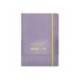 CUADERNO CON GOMILLA ANTARTIK NOTES TAPA BLANDA DIN A5 HOJAS PUNTOS MORADO Y AMARILLO 80 HOJAS 80 GR FSC