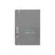 CUADERNO CON GOMILLA ANTARTIK NOTES TAPA BLANDA DIN A5 HOJAS RAYAS GRIS Y TURQUESA 80 HOJAS 80 GR FSC