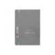 CUADERNO CON GOMILLA ANTARTIK NOTES TAPA BLANDA DIN A5 HOJAS LISAS GRIS Y TURQUESA 80 HOJAS 80 GR FSC