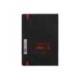 CUADERNO CON GOMILLA ANTARTIK NOTES TAPA BLANDA DIN A5 HOJAS CUADRICULA NEGRO Y ROJO 80 HOJAS 80 GR FSC