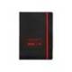 CUADERNO CON GOMILLA ANTARTIK NOTES TAPA BLANDA DIN A5 HOJAS PUNTOS NEGRO Y ROJO 80 HOJAS 80 GR FSC