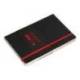 CUADERNO CON GOMILLA ANTARTIK NOTES TAPA BLANDA DIN A5 HOJAS LISAS NEGRO Y ROJO 80 HOJAS 80 GR FSC