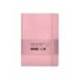 CUADERNO CON GOMILLA ANTARTIK NOTES TAPA BLANDA DIN A5 HOJAS RAYAS ROSA PASTEL 80 HOJAS 80 GR FSC